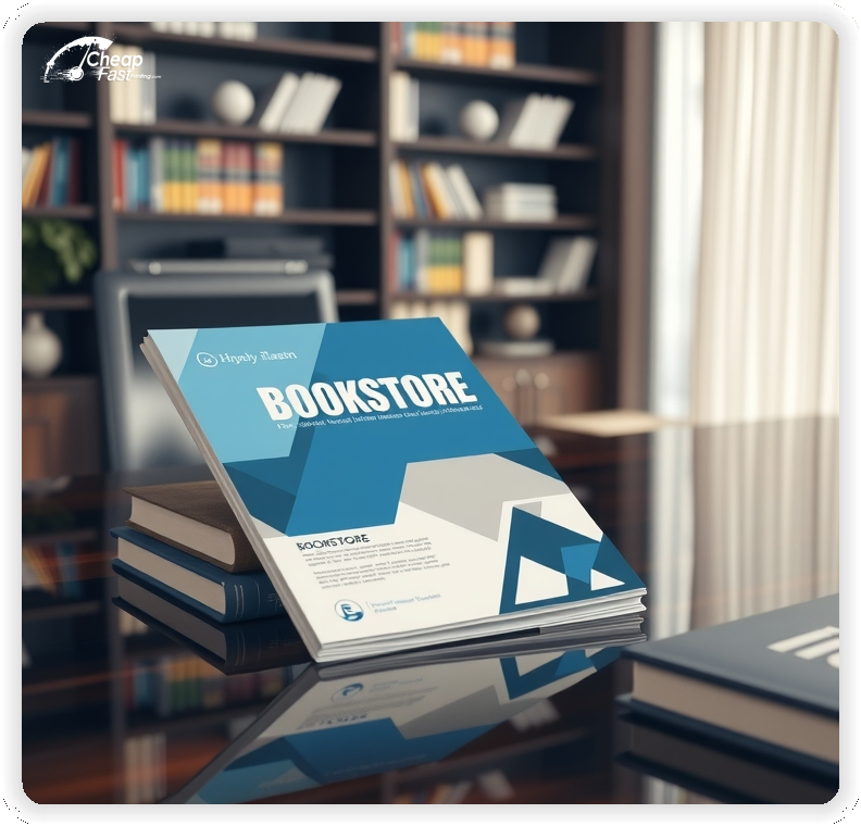 Print Ready Layout 1, Bookstore brochures layout example