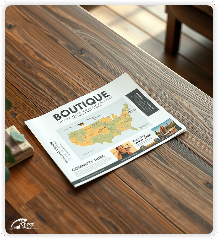 Advertising Brochure 1, Boutique leaflets layout example