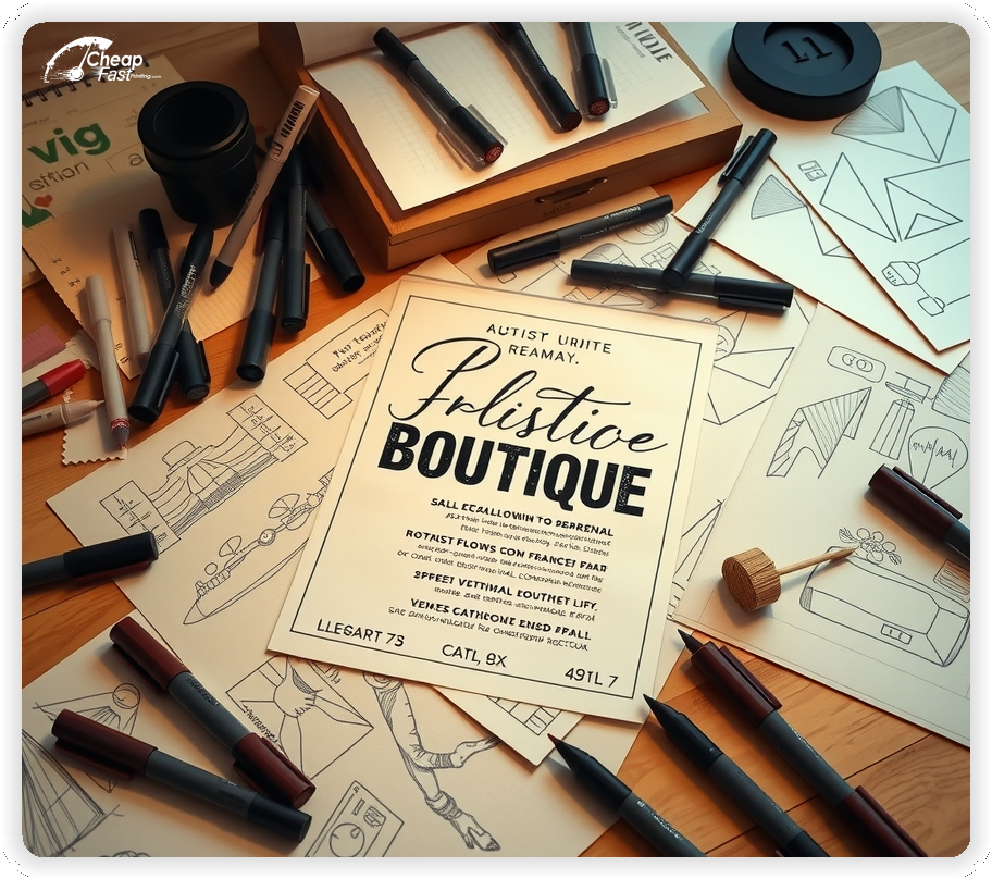 Marketing Handout Design 1, Boutique pamphlets design example