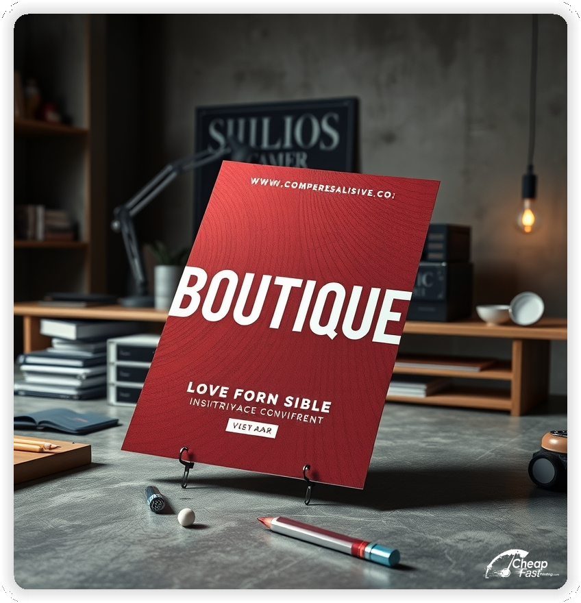 Professional Circular 1, Boutique handouts print sample