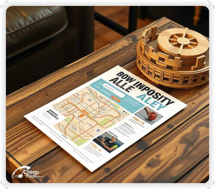 Custom Business Piece 1, Bowling Alley advertisements marketing piece