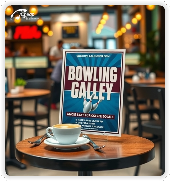 High Quality Leaflet 1, Bowling Alley circulars promotion design