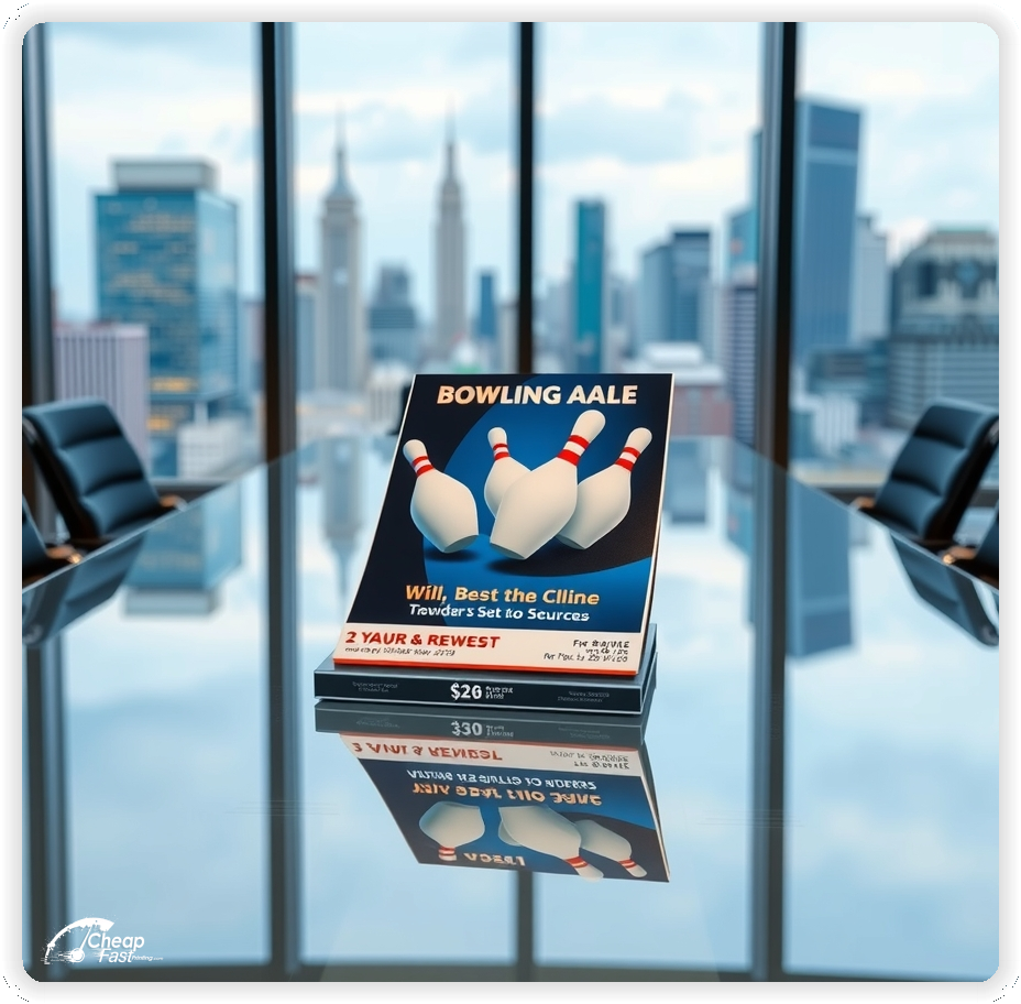 Promotional Material 1, Bowling Alley marketing materials marketing piece