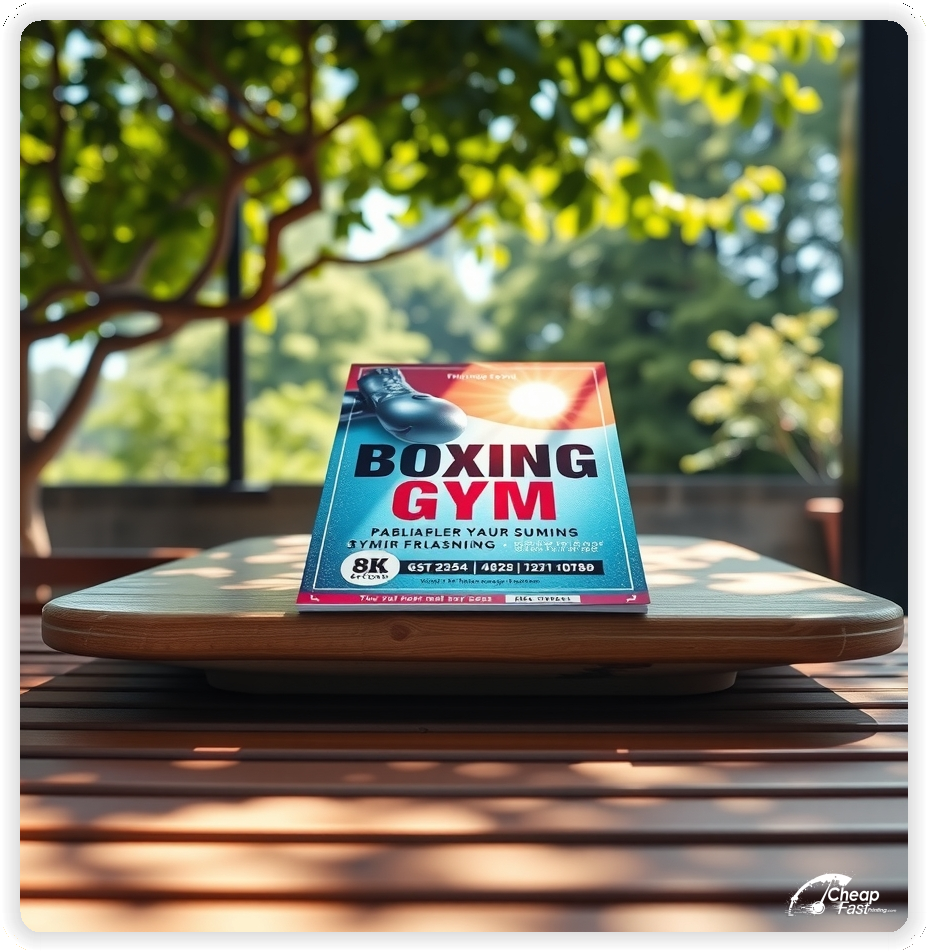 Custom Business Piece 1, Boxing Gym advertisements marketing piece