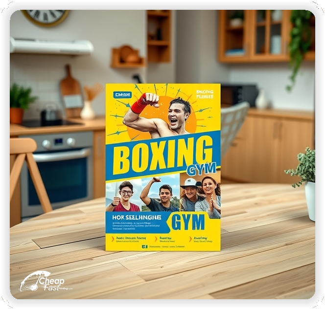 High Quality Leaflet 1, Boxing Gym circulars promotion design
