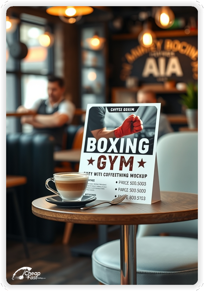 Professional Circular 1, Boxing Gym handouts print sample
