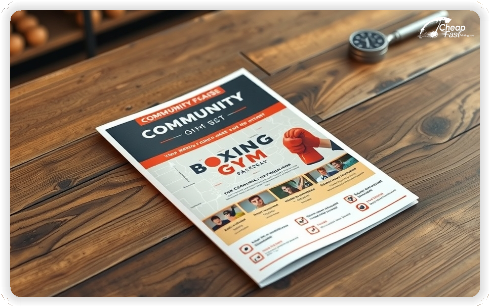 Promotional Material 1, Boxing Gym marketing materials marketing piece