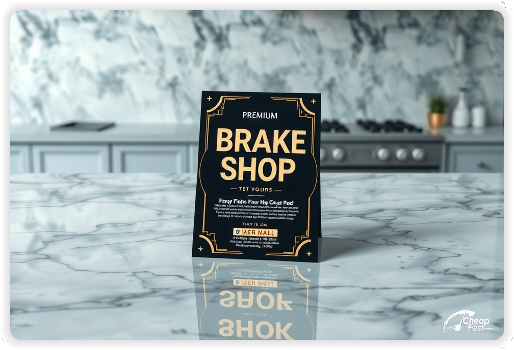 Creative Print Design 1, Brake Shop promo cards creative layout