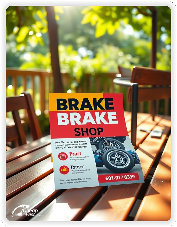 Promotional Material 1, Brake Shop marketing materials marketing piece