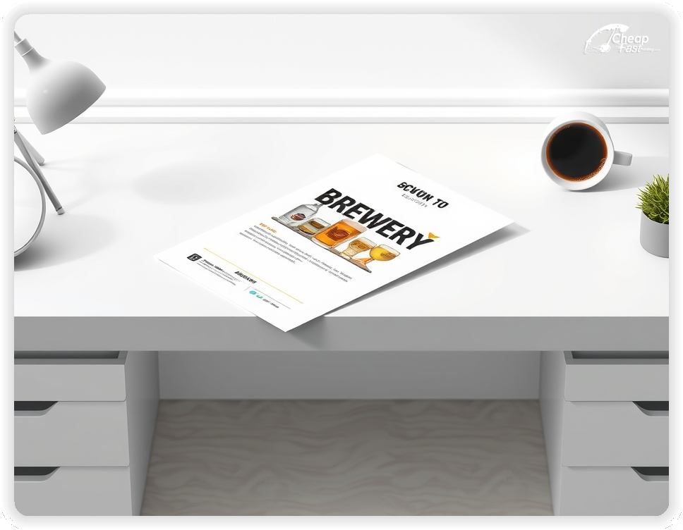 Advertising Brochure 1, Brewery leaflets layout example