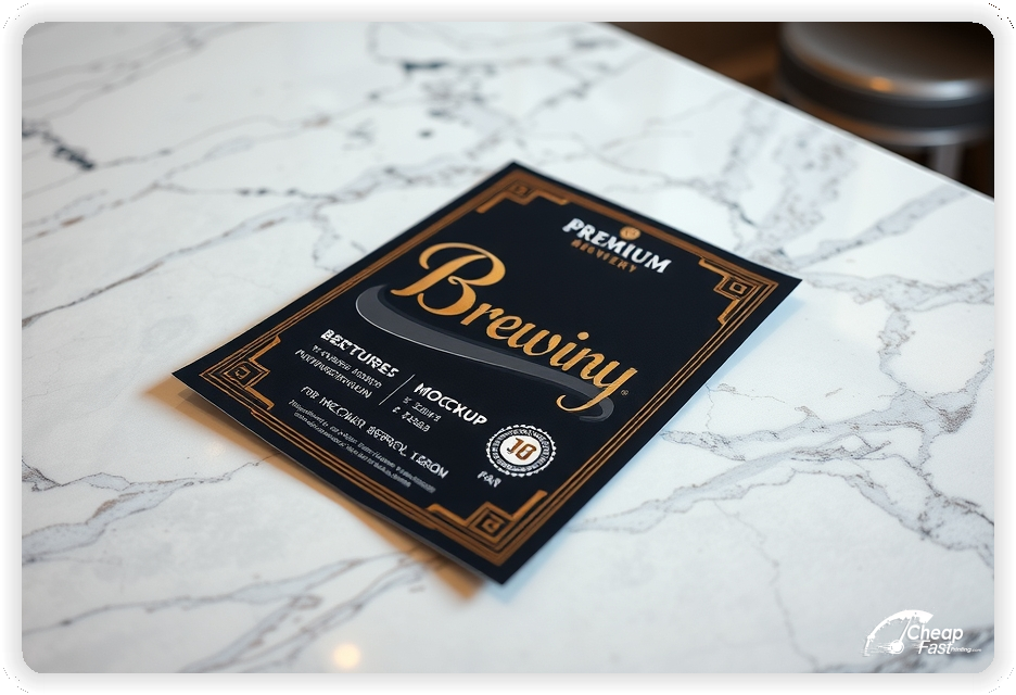 Brewery Advertising Brochure 1, Brewery marketing materials print sample