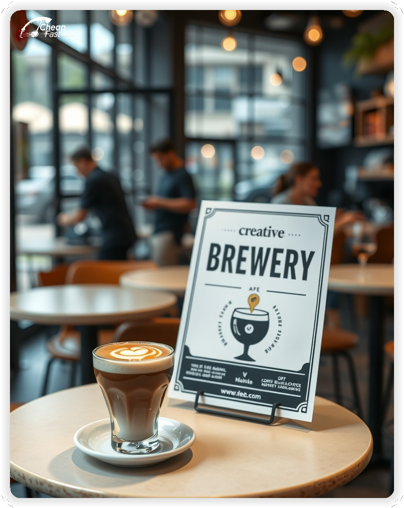 Professional Circular 1, Brewery handouts print sample