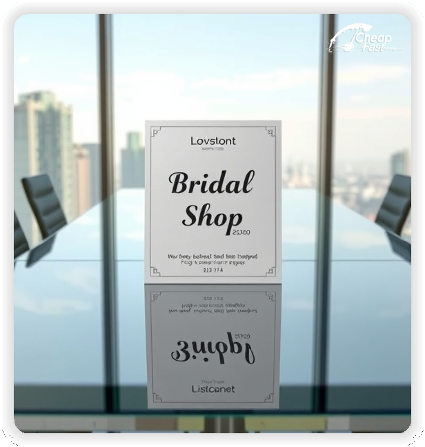 Marketing Handout Design 1, Bridal Shop pamphlets design example