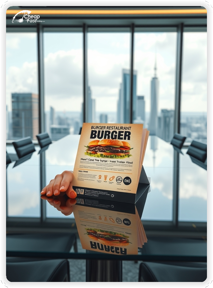 Promotional Material 1, Burger Restaurant marketing materials marketing piece