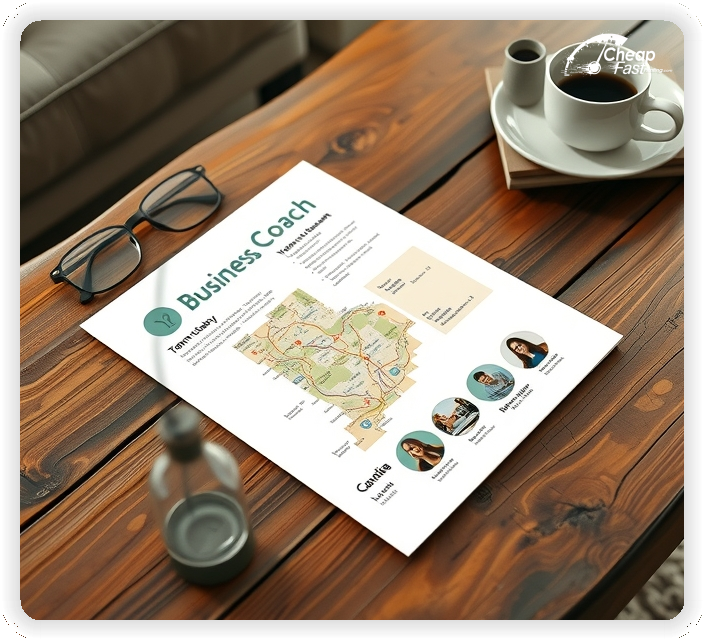 Best Business Coach Card, Business Coach marketing materials print sample