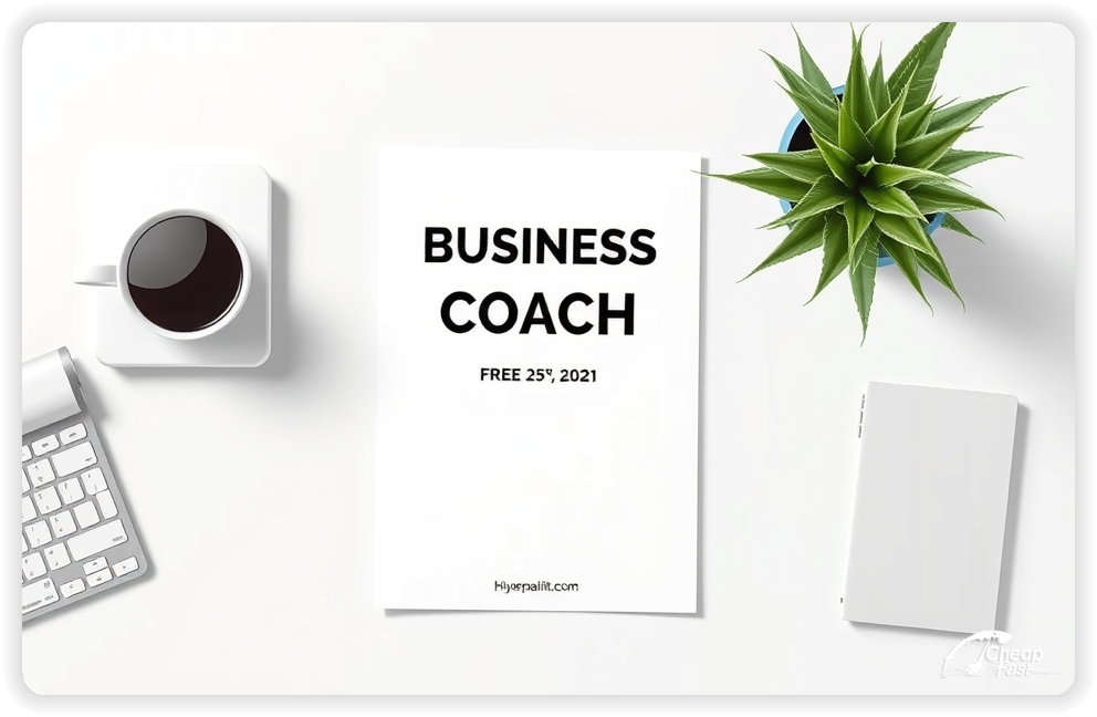 High Quality Leaflet 1, Business Coach circulars promotion design