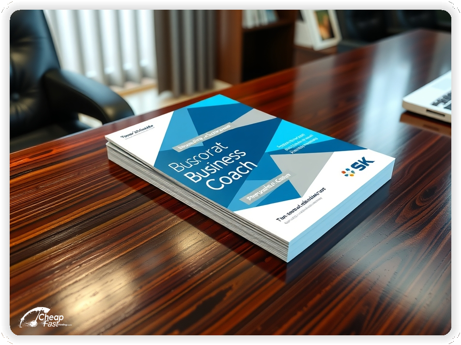 Marketing Handout Design 1, Business Coach pamphlets design example