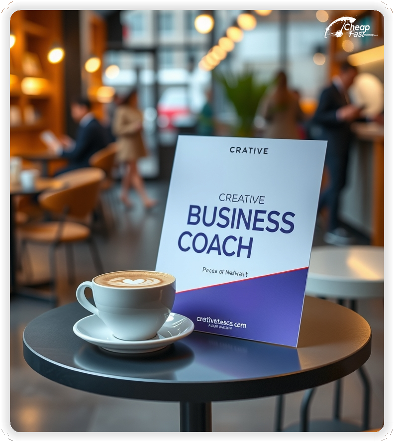 Print Ready Layout 1, Business Coach brochures layout example