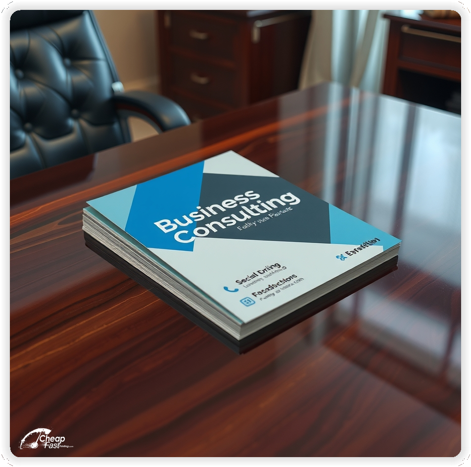 Business Consulting Advertising Brochure 1, Business Consulting marketing materials print sample