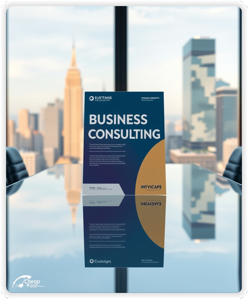 Creative Print Design 1, Business Consulting promo cards creative layout