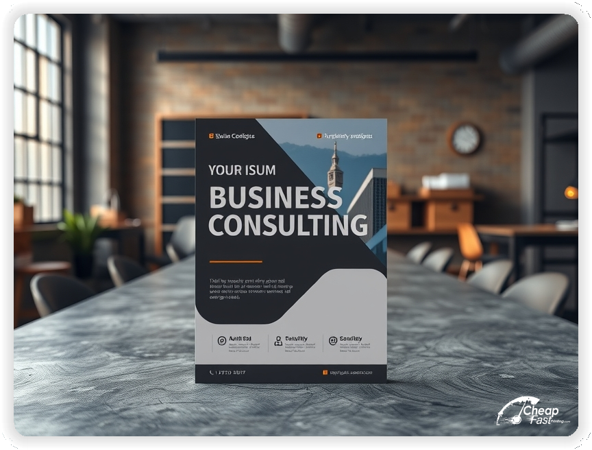 Marketing Handout Design 1, Business Consulting pamphlets design example