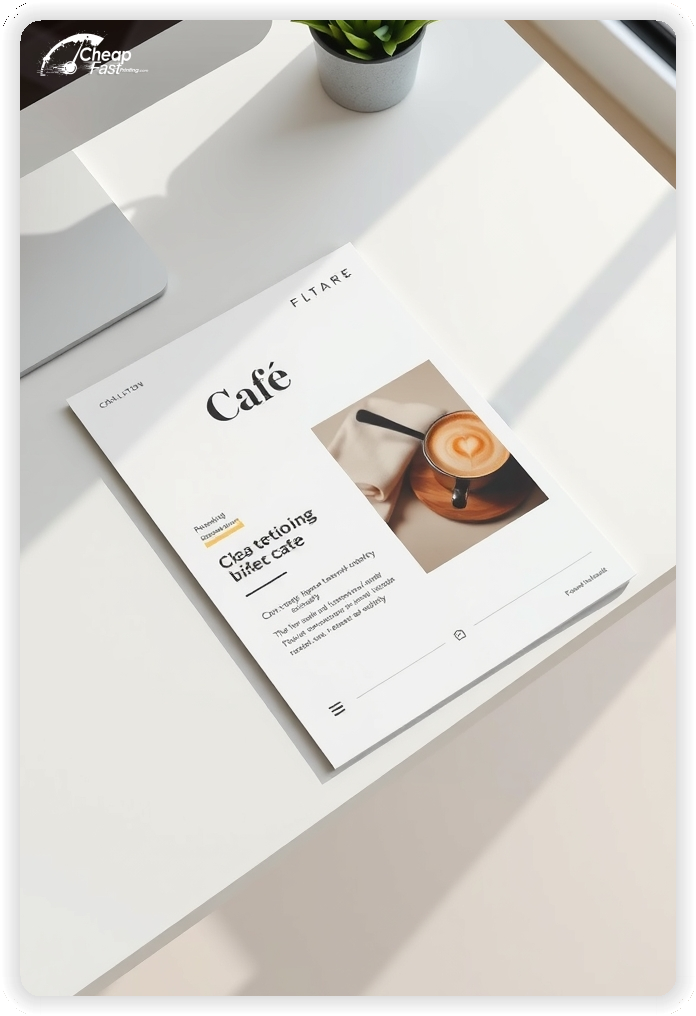 Advertising Brochure 1, Cafe leaflets layout example