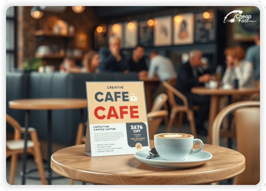 Custom Business Piece 1, Cafe advertisements marketing piece