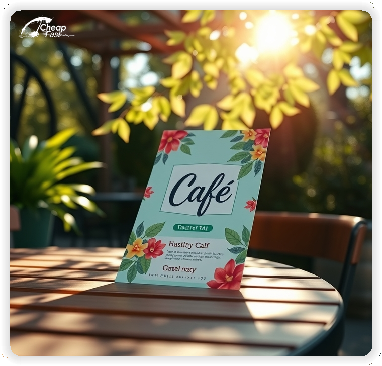 Print Ready Layout 1, Cafe brochures layout example