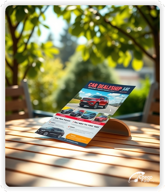 Professional Circular 1, Car Dealership handouts print sample