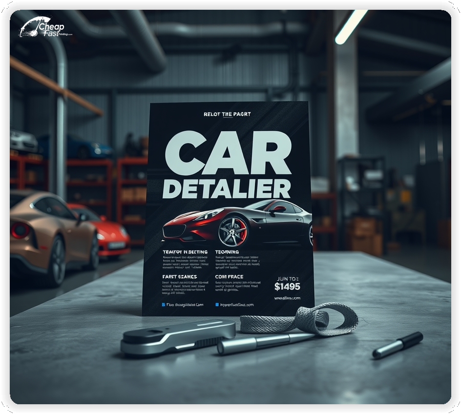 Promo Flyer Sample 1, Car Dealership leaflets creative layout