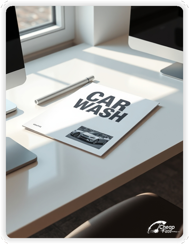 High Quality Leaflet 1, Car Wash circulars promotion design