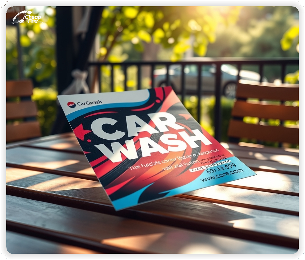 Professional Circular 1, Car Wash handouts print sample