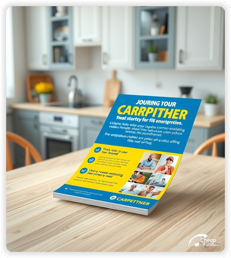 Advertising Brochure 1, Carpenter leaflets layout example