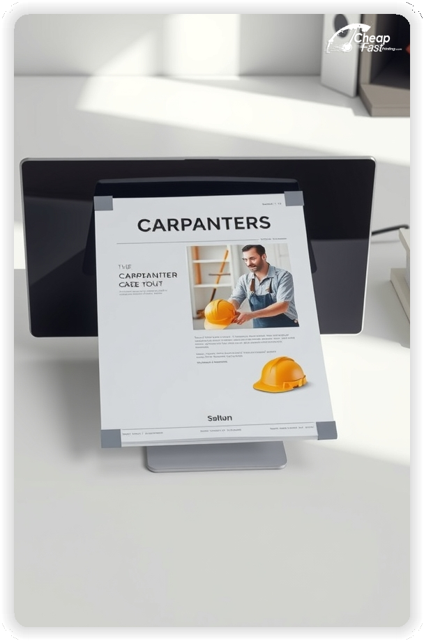 Custom Business Piece 1, Carpenter advertisements marketing piece