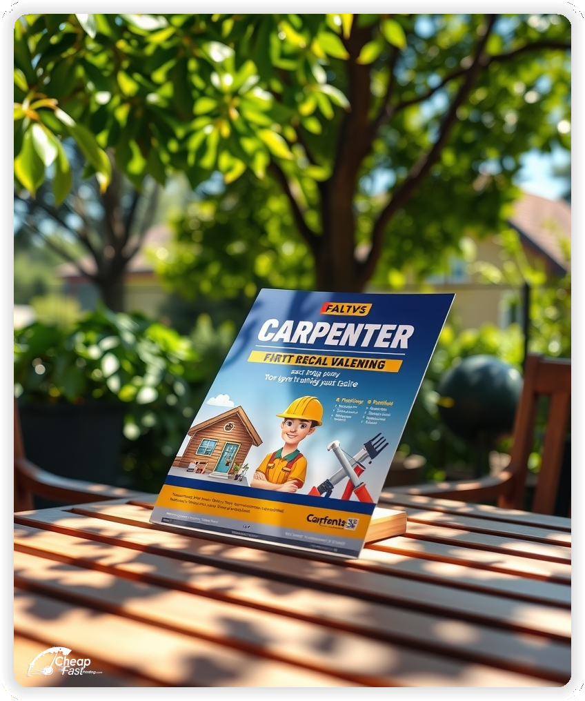 High Quality Leaflet 1, Carpenter circulars promotion design