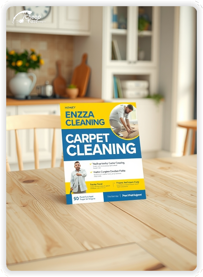 Custom Business Piece 1, Carpet Cleaning advertisements marketing piece