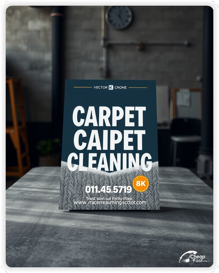 Marketing Handout Design 1, Carpet Cleaning pamphlets design example