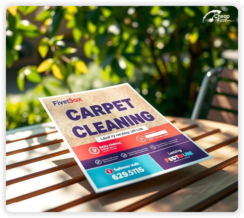 Print Ready Layout 1, Carpet Cleaning brochures layout example