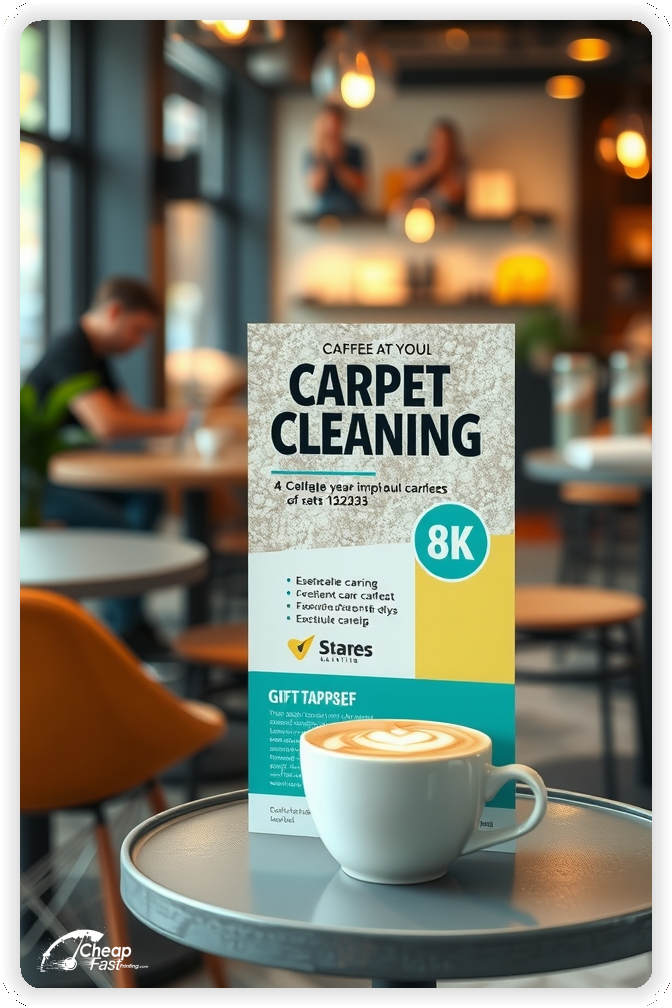 Professional Circular 1, Carpet Cleaning handouts print sample