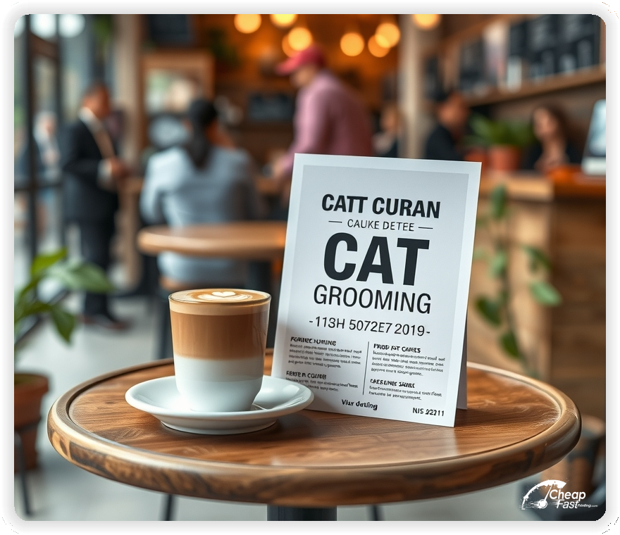 Promotional Material 1, Cat Grooming marketing materials marketing piece