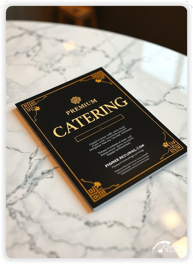 Advertisement For Catering, Catering leaflets layout example