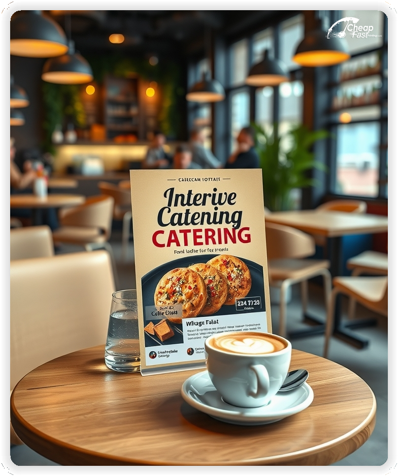 Advertising Brochure 1, Catering marketing materials print sample