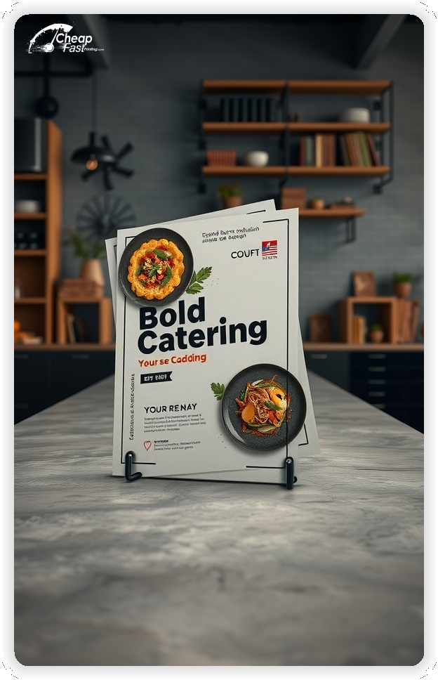 Custom Business Piece 1, Catering advertisements marketing piece