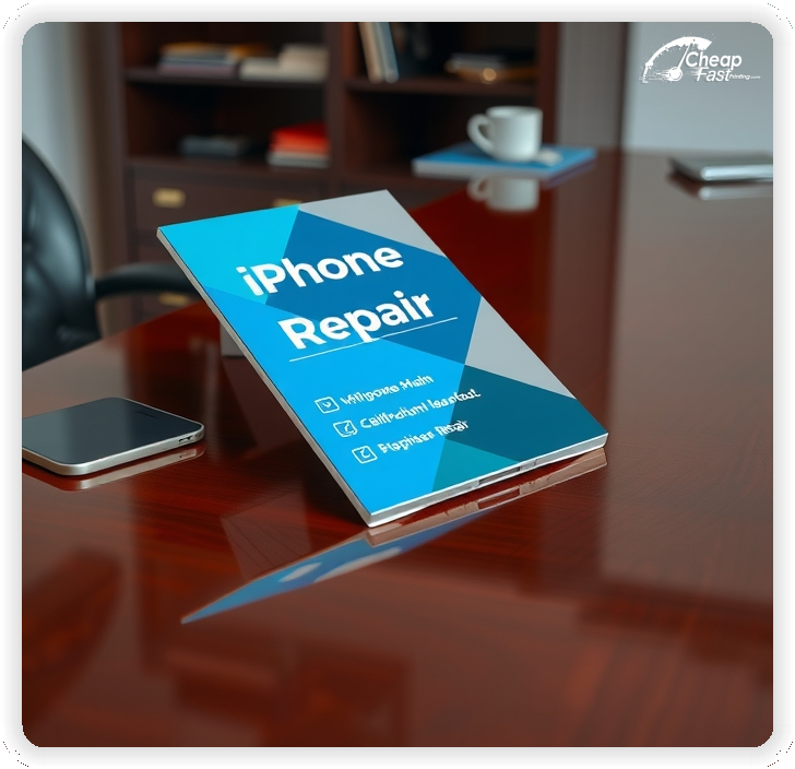 Creative Print Design 1, Cell Phone Repair promo cards creative layout