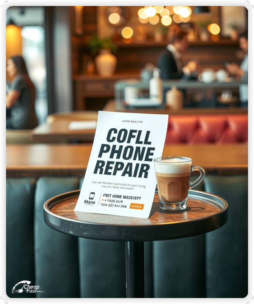 Custom Business Piece 1, Cell Phone Repair advertisements marketing piece