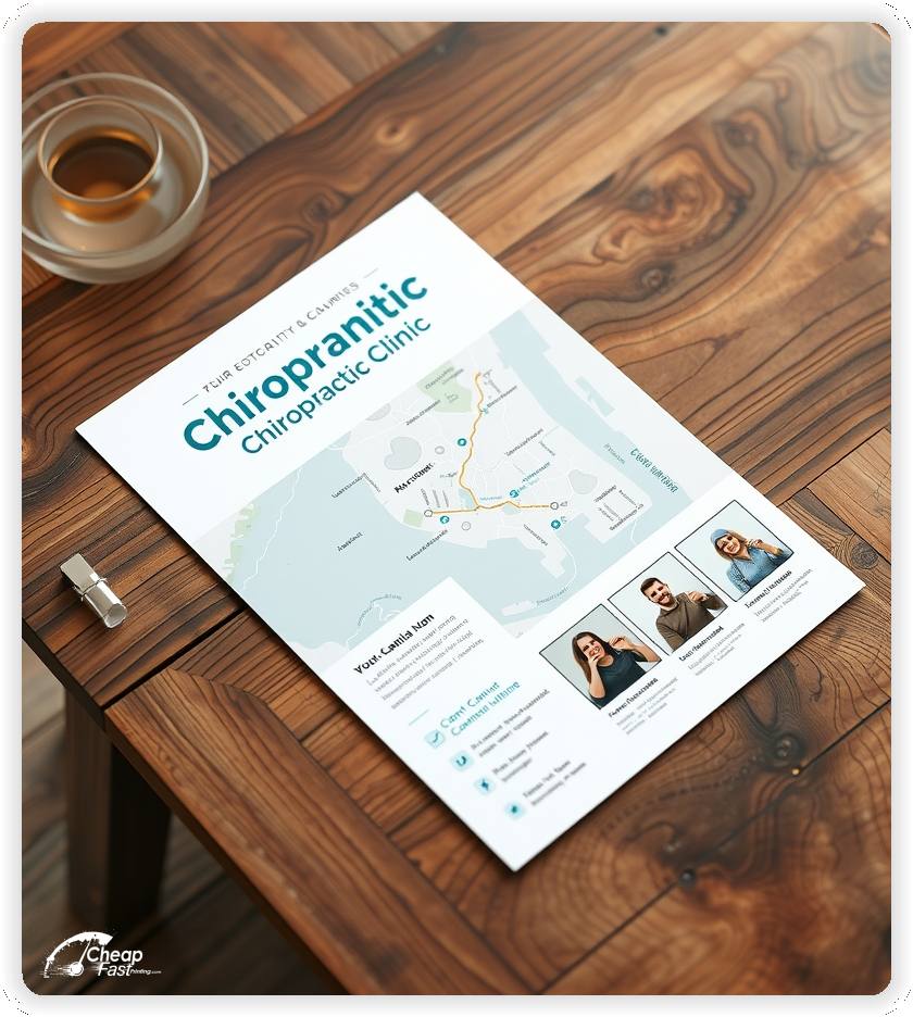 Advertising Brochure 1, Chiropractic Clinic leaflets layout example