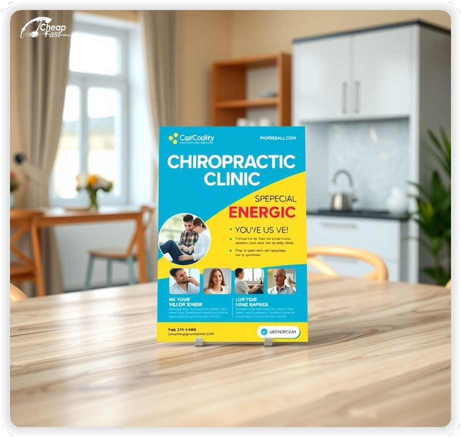 Marketing Handout Design 1, Chiropractic Clinic pamphlets design example