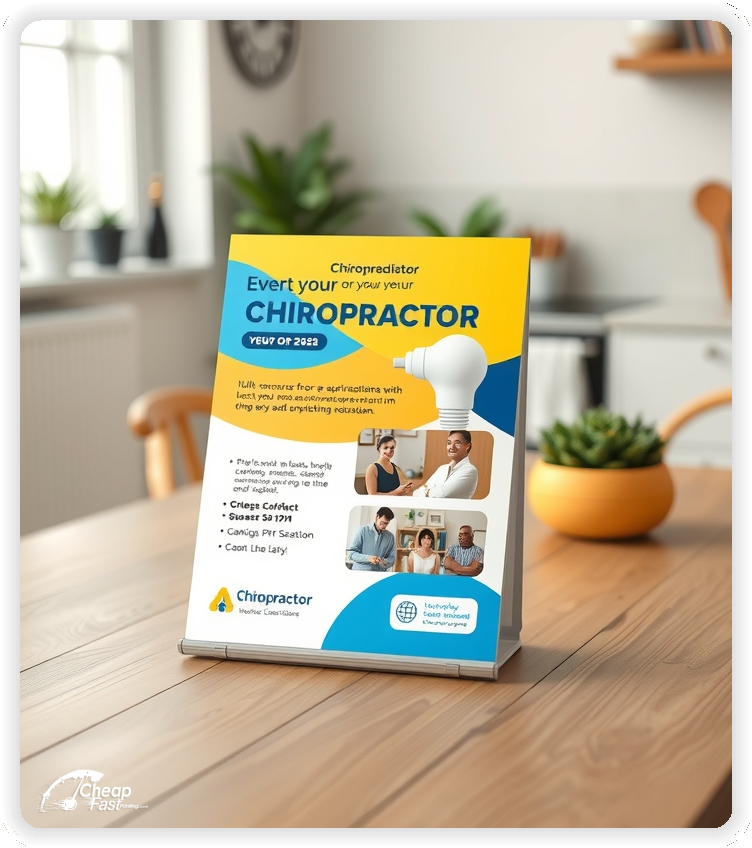 Creative Print Design 1, Chiropractor promo cards creative layout