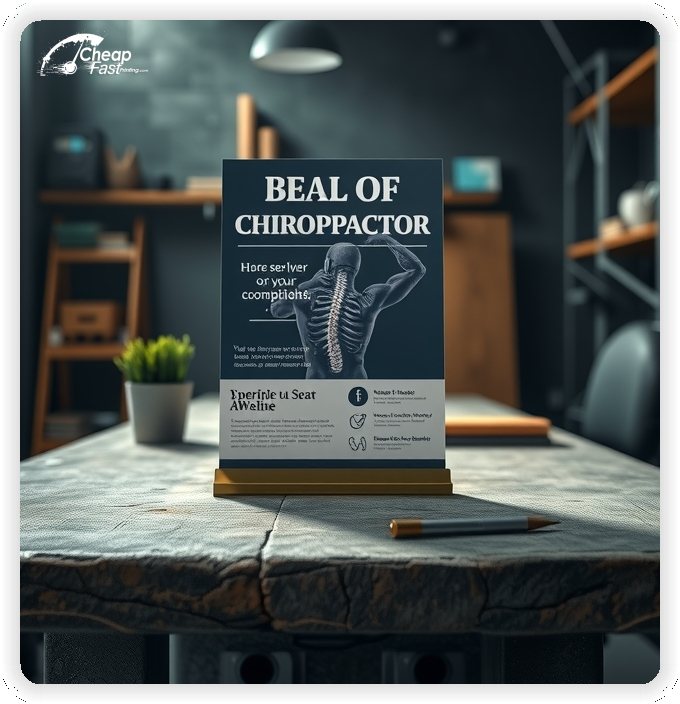 Custom Business Piece 1, Chiropractor advertisements marketing piece