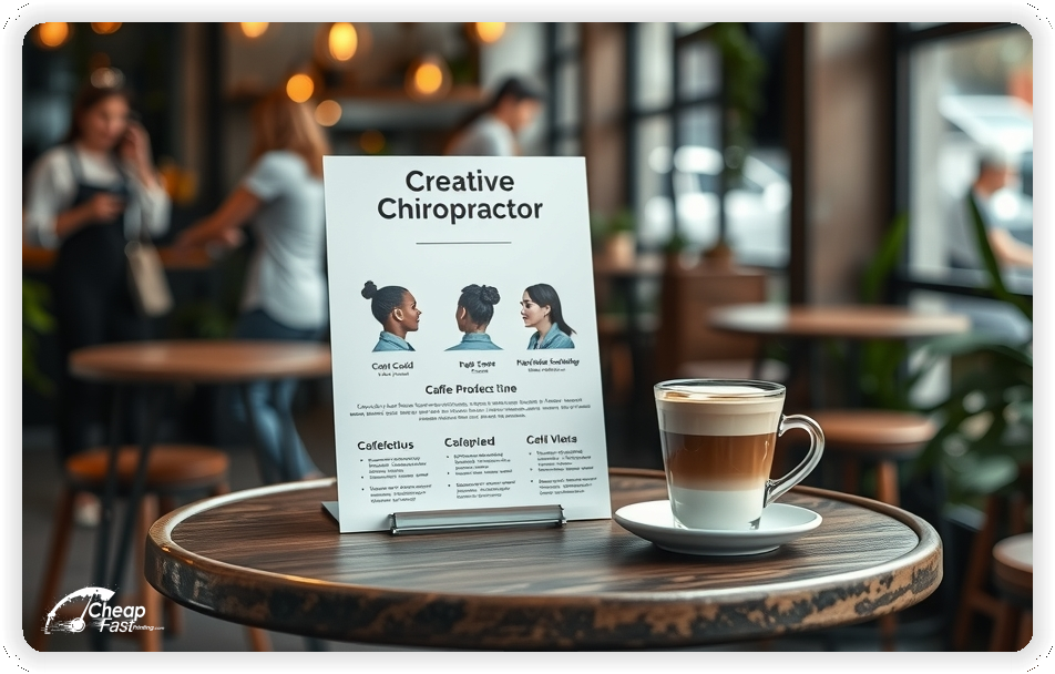 Marketing Handout Design 1, Chiropractor pamphlets design example